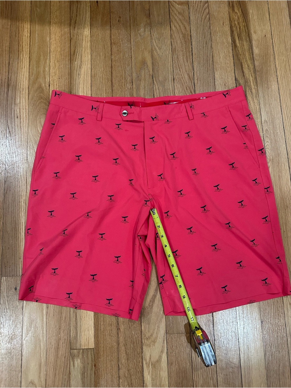 Fairway & Greene Tech Whale Tail Print Golf Shorts Men's Size 40 - Picture 4 of 8